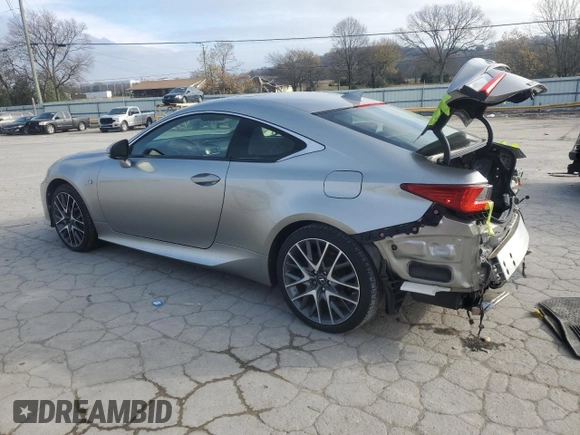 2017 Lexus RC with VIN JTHSM5BC2H5003190, listed as a Copart auction lot 82214864 with 62,710 mi miles and Salvage Title. Bid and sale history available at carsss.com. Image 2.