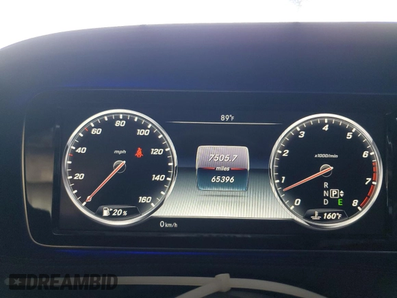 2016 Mercedes-Benz S 550 with VIN WDDUG8CB6GA228409, listed as a Copart auction lot 53728155 with 65,396 mi miles and Salvage Title. Bid and sale history available at carsss.com. Image 9.