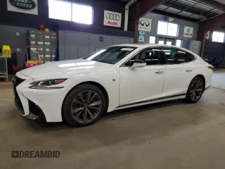 2019 Lexus LS with VIN JTHC51FF0K5006952, listed as a Copart auction lot 87219154 with 38,788 mi miles and Salvage Title. Bid and sale history available at carsss.com. Image 1.