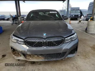 2021 BMW 3 Series M340i with VIN 3MW5U7J05M8C17621, listed as a Copart auction lot 49917805 with 0 mi miles and Salvage Title. Bid and sale history available at carsss.com. Image 5.