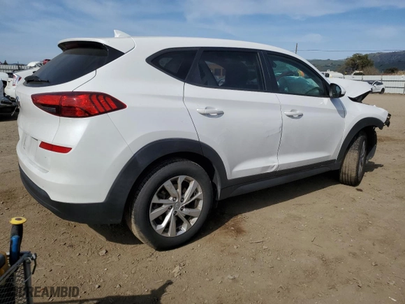 2019 Hyundai Tucson SE with VIN KM8J23A43KU018310, listed as a Copart auction lot 48601625 with 55,208 mi miles and Salvage Title. Bid and sale history available at carsss.com. Image 3.