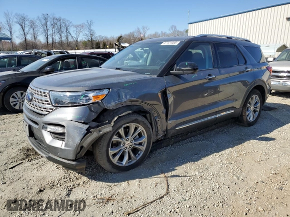 2023 Ford Explorer Limited with VIN 1FMSK7FH3PGA70128, listed as a Copart auction lot 47121985 with 35,551 mi miles and Salvage Title. Bid and sale history available at carsss.com. Image 1.