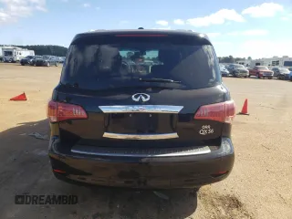 2012 Infiniti QX56 7-passenger with VIN JN8AZ2NF6C9518069, listed as a Copart auction lot 77857344 with 159,575 mi miles and Salvage Title. Bid and sale history available at carsss.com. Image 6.