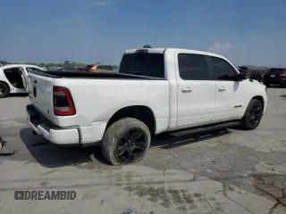 2021 Ram 1500 Lone Star with VIN 1C6RREFT0MN629091, listed as a Copart auction lot 62813465 with 74,154 mi miles and Salvage title. Bid and sale history available at DreamBid. Image 3.