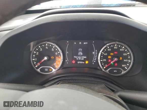 2018 Jeep Renegade Latitude z VIN ZACCJBBB0JPG75752, wystawiony jako Copart lot #55254665 z przebiegiem 57 727 mil mil oraz Szkoda całkowita • Salvage title. Historia ofert i sprzedaży dostępna na DreamBid. Obrazek 9.