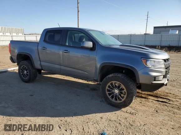 2021 Chevrolet Colorado 4WD ZR2 with VIN 1GCGTEEN6M1221254, listed as a Copart auction lot 51690365 with 49,063 mi miles and Salvage title. Bid and sale history available at DreamBid. Image 4.
