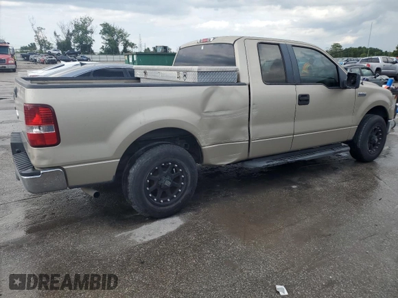 2007 Ford F-150 XL with VIN 1FTPX12V37KC18697, listed as a Copart auction lot 59125105 with 158,579 mi miles and Clean title. Bid and sale history available at DreamBid. Image 3.