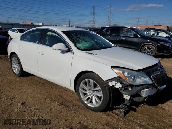 2015 Buick Regal Premium I with VIN 2G4GN5EX4F9140095, listed as a Copart auction lot 46294715 with 225,647 mi miles and Salvage title. Bid and sale history available at DreamBid. Image 4.