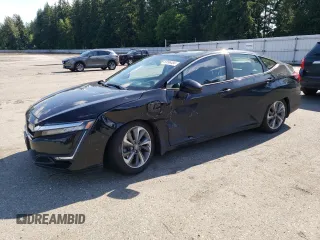 2018 Honda Clarity Plug-In Hybrid Touring with VIN JHMZC5F37JC011802, listed as a Copart auction lot 59596484 with 53,425 mi miles and Salvage Title. Bid and sale history available at carsss.com. Image 1.