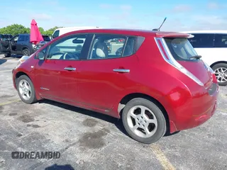 2011 Nissan LEAF SL-e with VIN JN1AZ0CP1BT005859, listed as a IAAI auction lot 41666341 with 71,745 mi miles. Bid and sale history available at carsss.com. Image 3.