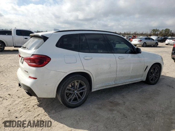 2020 BMW X3 M40i with VIN 5UXTY9C00L9C93079, listed as a Copart auction lot 44210585 with 53,087 mi miles and Salvage Title. Bid and sale history available at DreamBid. Image 3.