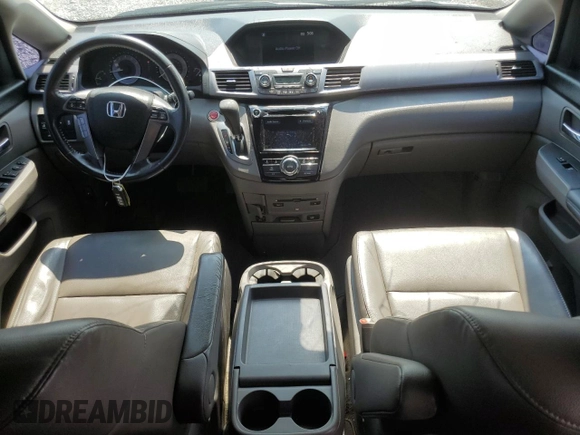 2014 Honda Odyssey EX-L with VIN 5FNRL5H63EB042207, listed as a Copart auction lot 61957605 with 204,563 mi miles and Salvage title. Bid and sale history available at DreamBid. Image 8.