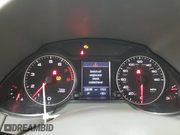 2011 Audi Q5 Premium Plus with VIN WA1LFAFP6BA043075, listed as a Copart auction lot 51084425 with 228,195 mi miles and Salvage Title. Bid and sale history available at DreamBid. Image 9.
