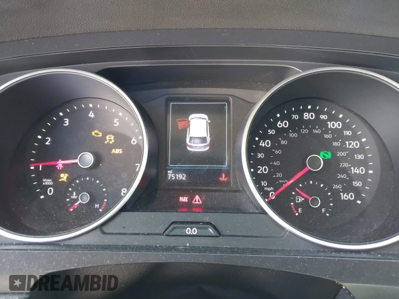 2019 Volkswagen Tiguan S with VIN 3VV0B7AX0KM027036, listed as a IAAI auction lot 42202681 with 75,192 mi miles and . Bid and sale history available at DreamBid. Image 7.