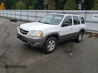 2001 Mazda Tribute LX with VIN 4F2CU08101KM11452, listed as a Copart auction lot 76796064 with 175,584 mi miles and Salvage Title. Bid and sale history available at carsss.com. Image 1.