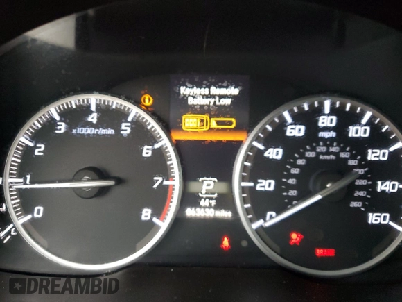 2020 Acura ILX with VIN 19UDE2F39LA000613, listed as a Copart auction lot 44501725 with 63,630 mi miles and Salvage title. Bid and sale history available at DreamBid. Image 9.