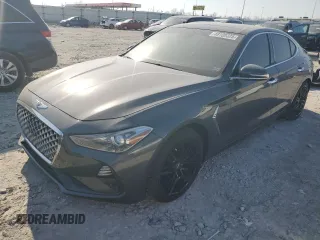 2019 Genesis G70 2.0T Advanced with VIN KMTG34LA5KU030769, listed as a Copart auction lot 48189325 with 100,443 mi miles and Salvage Title. Bid and sale history available at carsss.com. Image 1.