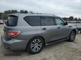 2020 Nissan Armada SL with VIN JN8AY2NC8L9616156, listed as a Copart auction lot 47469885 with 118,662 mi miles and Salvage Title. Bid and sale history available at carsss.com. Image 3.