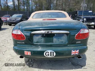 2002 Jaguar XK with VIN SAJDA42C22NA23724, listed as a Copart auction lot 53521005 with 61,468 mi miles and Salvage Title. Bid and sale history available at DreamBid. Image 6.