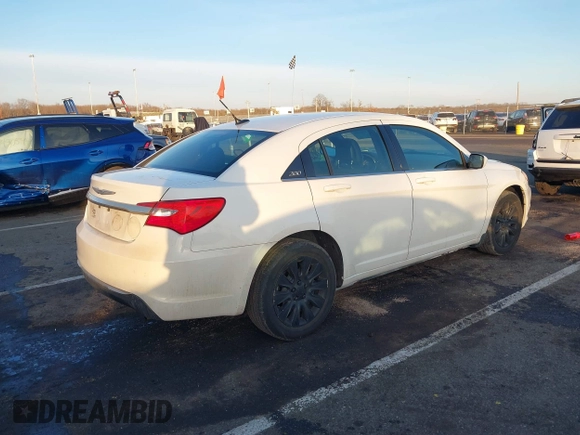 2013 Chrysler 200 LX with VIN 1C3CCBAB2DN559529, listed as a IAAI auction lot 41490534 with 123,468 mi miles. Bid and sale history available at carsss.com. Image 4.