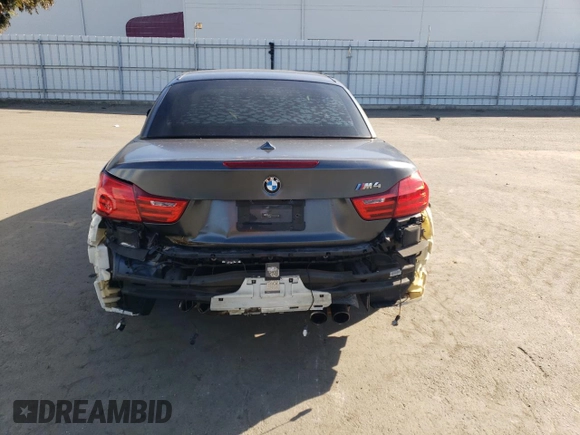 2016 BMW M4 with VIN WBS3U9C58GP968936, listed as a Copart auction lot 83243814 with 53,530 mi miles and Salvage Title. Bid and sale history available at carsss.com. Image 6.