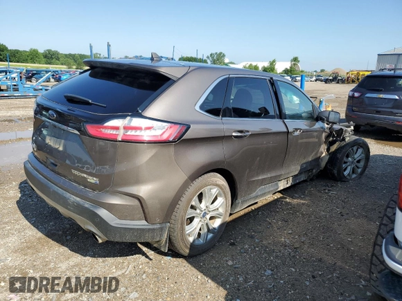 2019 Ford Edge Titanium with VIN 2FMPK4K97KBC02438, listed as a Copart auction lot 62679015 with 69,935 mi miles and Clean title. Bid and sale history available at DreamBid. Image 3.