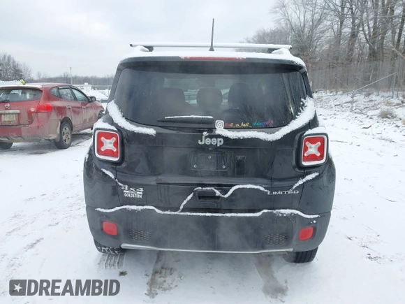 2018 Jeep Renegade Limited with VIN ZACCJBDB6JPH06029, listed as a IAAI auction lot 41364624 with 117,711 mi miles and . Bid and sale history available at DreamBid. Image 16.