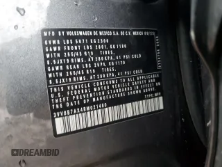 2024 Volkswagen Tiguan SE R-Line Black с VIN 3VV8B7AX4RM021480, выставлен на аукционе Copart как лот 47647075 с пробегом Не указан миль и Списание • Salvage title. История ставок и продаж доступна на DreamBid. Изображение 15.
