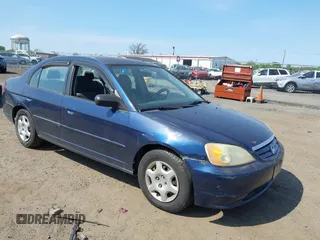 2003 Honda Civic LX with VIN 2HGES16583H594640, listed as a IAAI auction lot 42157801 with 167,981 mi miles. Bid and sale history available at carsss.com. Image 1.