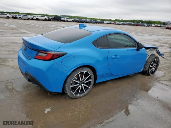 2022 Toyota GR86 with VIN JF1ZNBC13N8751813, listed as a Copart auction lot 51329585 with 766 mi miles and Salvage Title. Bid and sale history available at carsss.com. Image 3.