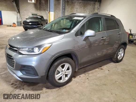 2019 Chevrolet Trax LT with VIN KL7CJPSB9KB810197, listed as a Copart auction lot 51050115 with 53,938 mi miles and Salvage Title. Bid and sale history available at carsss.com. Image 1.