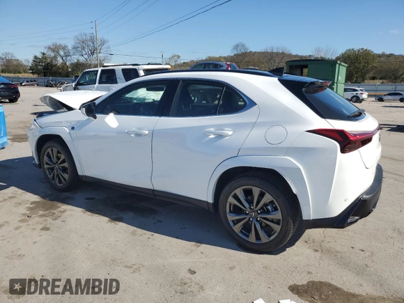 2024 Lexus UX 250h F Sport z VIN JTHB6JBH1R2189547, wystawiony jako Copart lot #80151034 z przebiegiem 7 837 mil mil oraz Nie do naprawy • Non repairable. Historia ofert i sprzedaży dostępna na DreamBid. Obrazek 2.