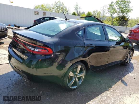 2016 Dodge Dart GT with VIN 1C3CDFEB2GD555795, listed as a Copart auction lot 51531945 with 216,703 mi miles and Salvage Title. Bid and sale history available at DreamBid. Image 3.