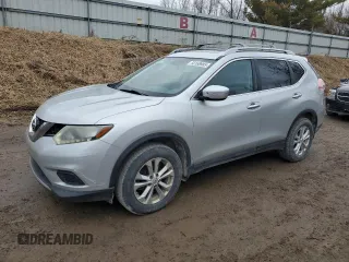 2015 Nissan Rogue SL with VIN 5N1AT2MV8FC795010, listed as a Copart auction lot 50168985 with 172,606 mi miles and Clean Title. Bid and sale history available at carsss.com. Image 1.