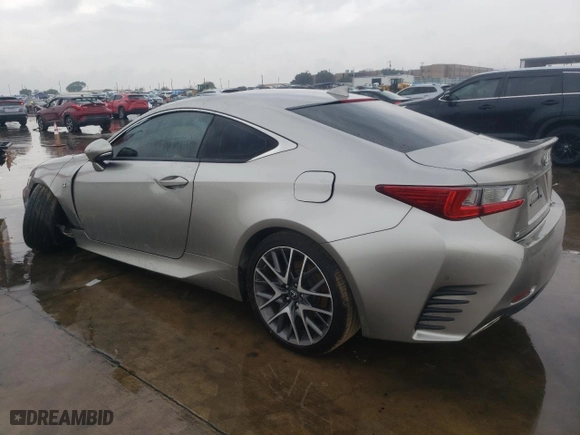 2015 Lexus RC 350 with VIN JTHHE5BC2F5004070, listed as a Copart auction lot 69823274 with 0 mi miles and Salvage Title. Bid and sale history available at carsss.com. Image 2.