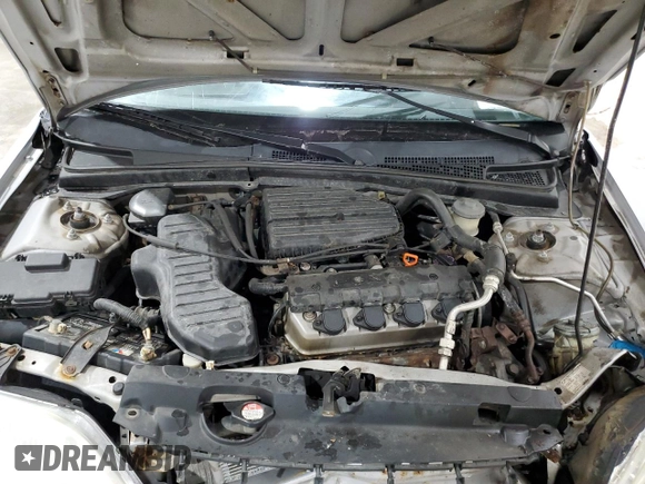 2002 Honda Civic LX with VIN 2HGES16552H543711, listed as a Copart auction lot 52592845 with 141,077 mi miles and Salvage Title. Bid and sale history available at carsss.com. Image 11.