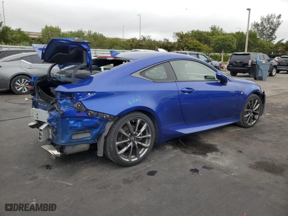 2019 Lexus RC with VIN JTHHA5BC3K5009509, listed as a Copart auction lot 41960275 with 19,631 mi miles and Salvage Title. Bid and sale history available at carsss.com. Image 3.