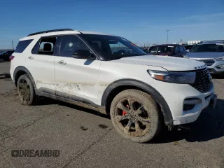 2023 Ford Explorer ST with VIN 1FM5K8GC4PGB32965, listed as a Copart auction lot 47314825 with 0 mi miles and Salvage Title. Bid and sale history available at carsss.com. Image 4.
