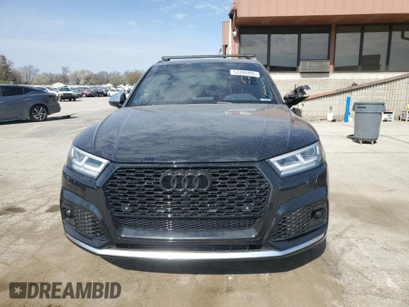 2018 Audi SQ5 Prestige with VIN WA1C4AFY2J2094919, listed as a Copart auction lot 53244495 with Not Provided miles and Salvage Title. Bid and sale history available at DreamBid. Image 5.