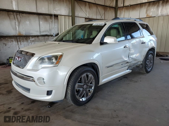2012 GMC Acadia Denali with VIN 1GKKRTED6CJ236022, listed as a Copart auction lot 57525485 with 223,389 mi miles and Salvage title. Bid and sale history available at DreamBid. Image 1.