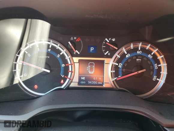 2018 Toyota 4Runner SR5 with VIN JTEBU5JR6J5505788, listed as a Copart auction lot 47994275 with 94,386 mi miles and Salvage Title. Bid and sale history available at carsss.com. Image 9.