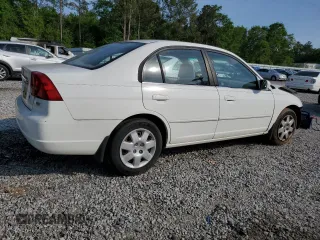 2001 Honda Civic EX with VIN 1HGES267X1L058540, listed as a Copart auction lot 52978935 with 312,093 mi miles and Salvage Title. Bid and sale history available at carsss.com. Image 3.