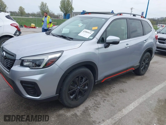 2021 Subaru Forester Sport with VIN JF2SKARC9MH433914, listed as a IAAI auction lot 41905614 with 89,183 mi miles. Bid and sale history available at carsss.com. Image 2.