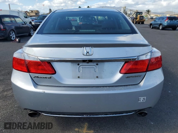 2015 Honda Accord Sport with VIN 1HGCR2F59FA087113, listed as a Copart auction lot 48676595 with 74,392 mi miles and Salvage Title. Bid and sale history available at DreamBid. Image 6.