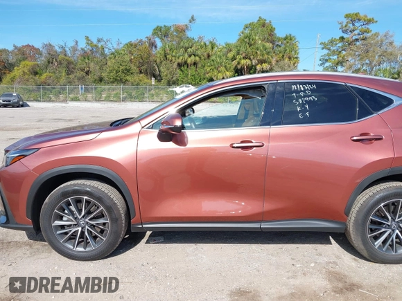 2025 Lexus NX with VIN 2T2GDCAZ5SC019472, listed as a IAAI auction lot 41154451 with 8,830 mi miles. Bid and sale history available at carsss.com. Image 14.