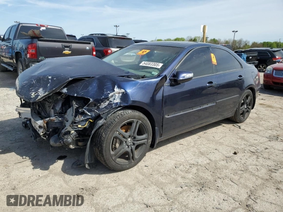 2005 Acura RL z VIN JH4KB16505C000595, wystawiony jako Copart lot #54083305 z przebiegiem Nie podano mil oraz Szkoda całkowita • Salvage title. Historia ofert i sprzedaży dostępna na DreamBid. Obrazek 1.