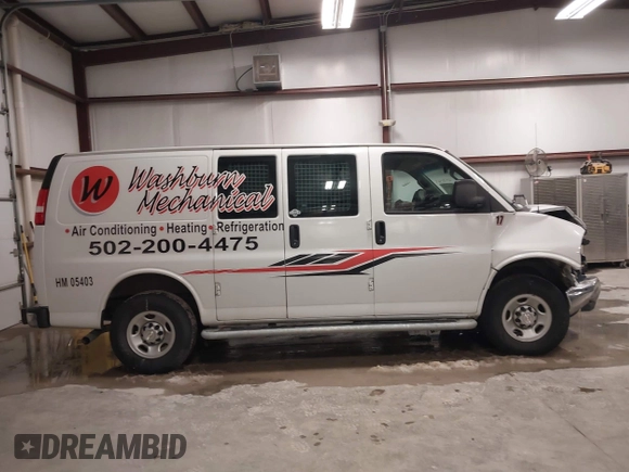 2021 Chevrolet Express Cargo with VIN 1GCWGAFP3M1193924, listed as a IAAI auction lot 41570565 with 70,337 mi miles and . Bid and sale history available at DreamBid. Image 13.
