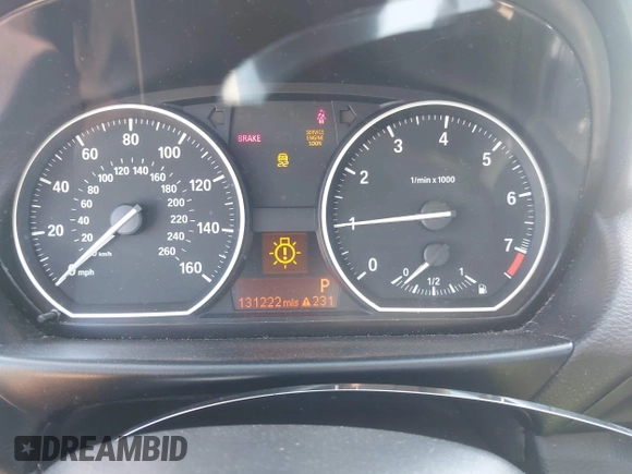 2013 BMW 1 Series 128i with VIN WBAUP7C57DVP25145, listed as a IAAI auction lot 42186423 with 131,222 mi miles and . Bid and sale history available at DreamBid. Image 7.