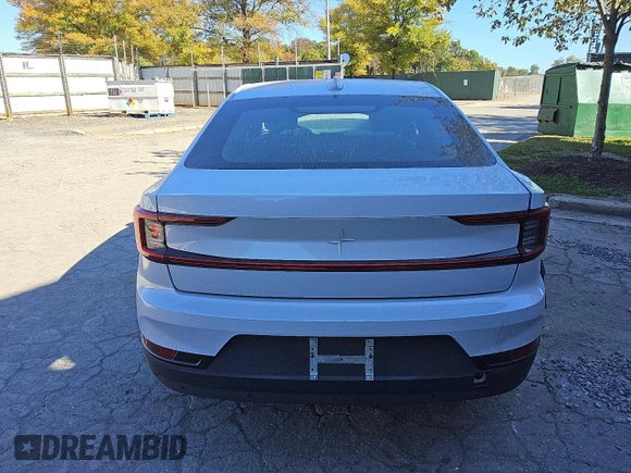 2023 Polestar 2 with VIN YSMED3KA8PL149139, listed as a Copart auction lot 71019124 with 24,023 mi miles and Non Repairable. Bid and sale history available at carsss.com. Image 6.