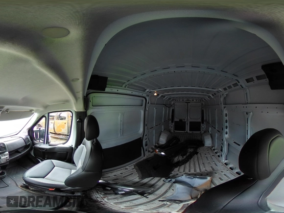2023 Ram ProMaster Cargo with VIN 3C6MRVJG9PE521128, listed as a IAAI auction lot 41614795 with 43,950 mi miles and . Bid and sale history available at DreamBid. Image 20.